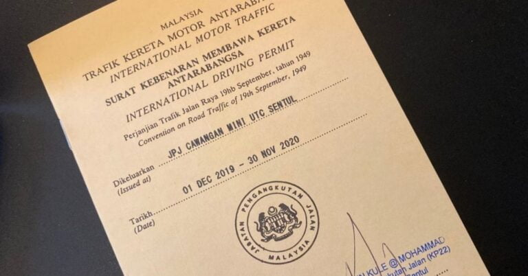 How To Apply International Driving License in Malaysia